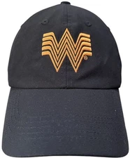 Whataburger Hat Cap Black /Orange Uniform Logo Adjustable by Wataburger