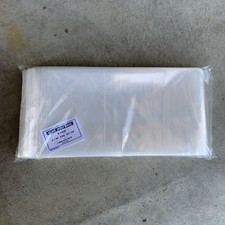 100 Clear 6 x 24 Sleeves Poly Bags Open Top Plastic Uline 2 MIL Thick S-1438