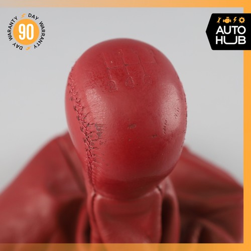 Aston Martin DB7 Manual Transmission Gear Shifter Knob Boot Cover Red OEM 35k - Picture 8 of 10