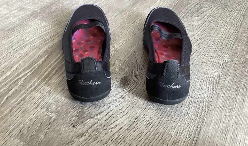 Skechers Womens Mary Jane Flats Memory Foam Comfort Shoes Size 7 Sneaker 22854 - Image 3 of 4