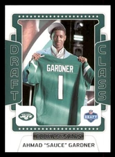 Ahmad "Sauce" Gardner 2022 Panini Rookies & Stars #DC-12 Draft Class Jets