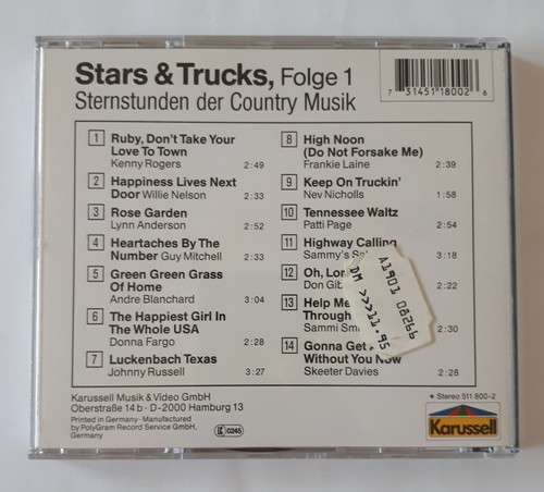 Various CD-Album: Stars & Trucks, Folge 1 &2 - Country, Schlager Compilation - Bild 3 von 5