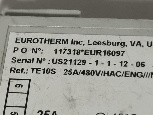 Eurotherm TE10S 25 Amp / 480V - Imagen 3 de 10