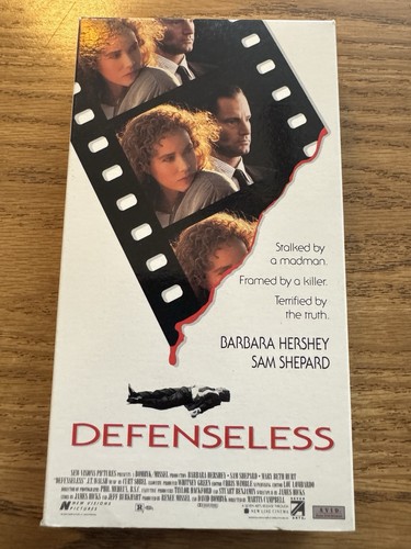 Defenseless (VHS, 1991) Barbara Hershey, Sam Shepherd, Live Entertainment - Picture 1 of 8