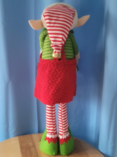 Elfenpaar 27 Zoll groß gebraucht Weihnachten süße kleine Jungs (3371HOC) geruchsneutral - Bild 11 von 24