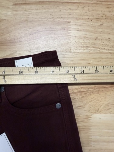 Judy Blue Wide Leg Crop Garment Dyed Jeans Women’s 1/25 High Waist Oxblood - Picture 7 of 12