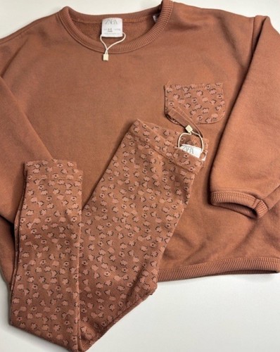 Zara Brown Matching Set Size 4-5 Years - Picture 3 of 5