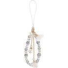 Phone Lanyard Two-in-One Crystal Beaded Flower Pendant Non-Slip Cell Phone Hand