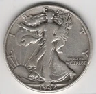 1942 P WALKING LIBERTY HALF DOLLAR 90% SILVER PHILADELPHIA .50¢ UNITED STATES