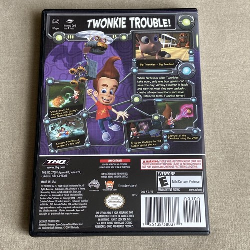 Jimmy Neutron Boy Genius Adventures: Attack Twonkies (Nintendo GameCube Komplett - Bild 3 von 8