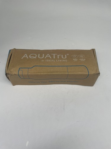NEW - AquaTru Stainless Steel Water Bottle (DEEP BLUE) - Picture 3 of 3