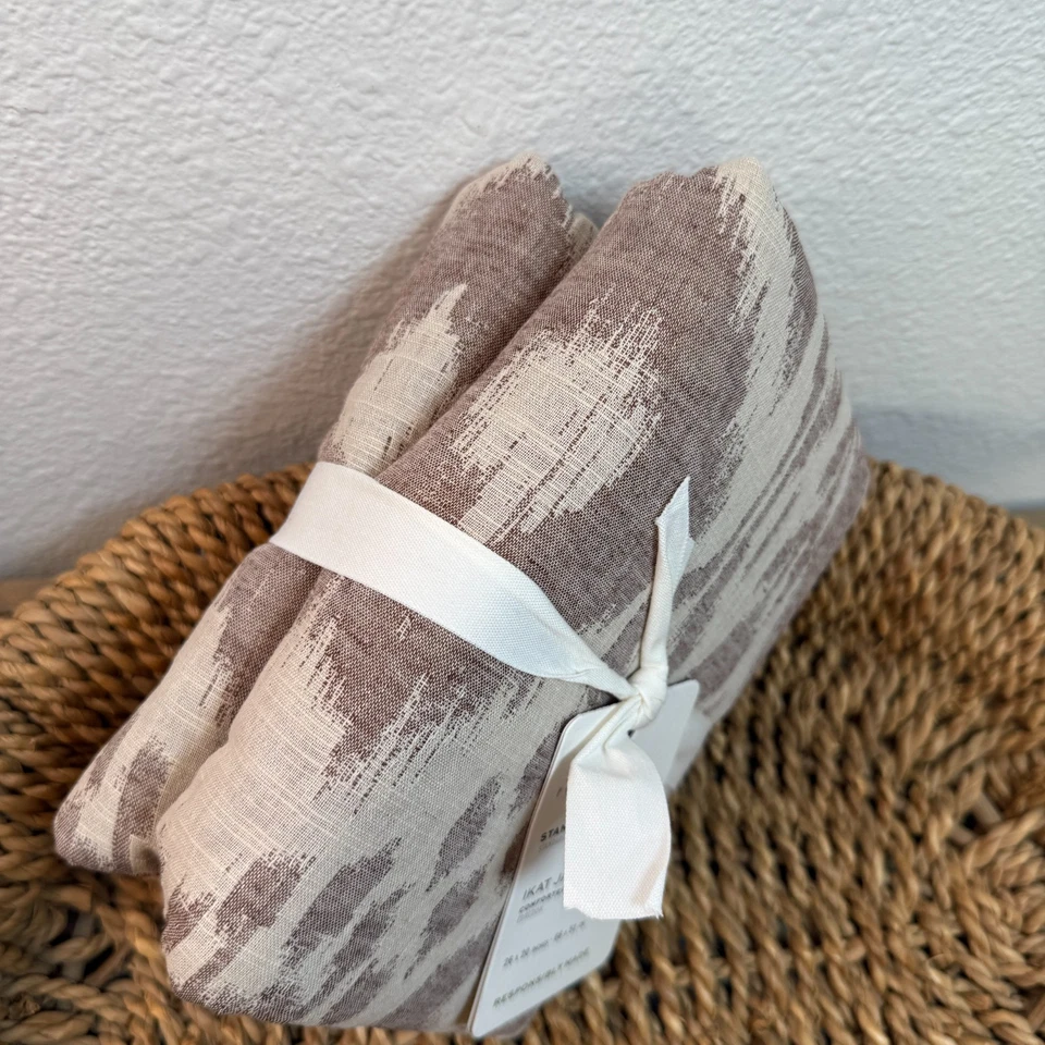 FALEZA ACOLCHADA JACQUARD IKAT GRANERO DE CERÁMICA (1) ESTÁNDAR ~ FIGURA Foto 3 de 4