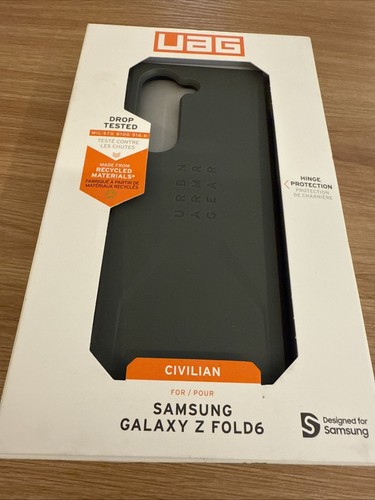 UAG Samsung Galaxy Z Fold 6 Case Civilian Olive Drab Green, Rugged One-Piece - Picture 2 of 6