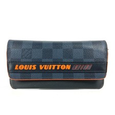 LOUIS VUITTON Eyewear Etui Lunette Woody GI0380 Damier Cobalt Glasses Case Sungl