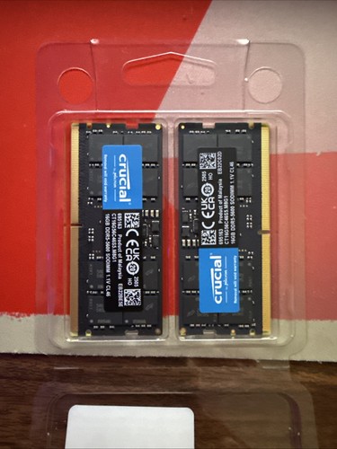 Crucial CT2K16G56C46S5 32GB DDR5 RAM Kit (2x16GB) - Black - Afbeelding 3 van 3