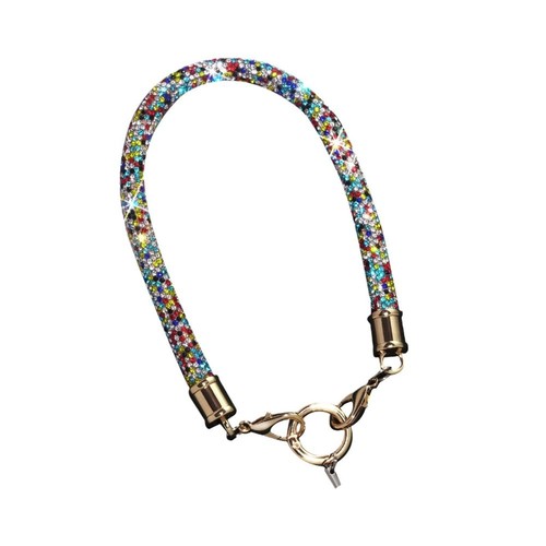 Bling Bling Rhinestone Phone Lanyard Keychain Hanging Cord Phone Accessories - Photo 3 sur 19