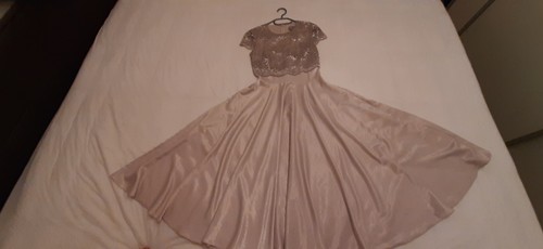 Abendkleid, Partykleid silber in Größe 34-36. - Bild 4 von 4