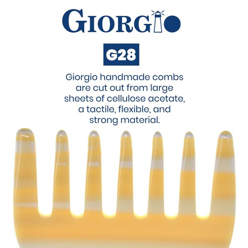 Peine desenredante para mujer Giorgio G63 - tamaño de viaje, dientes anchos para cabello grueso - Imagen 12 de 29