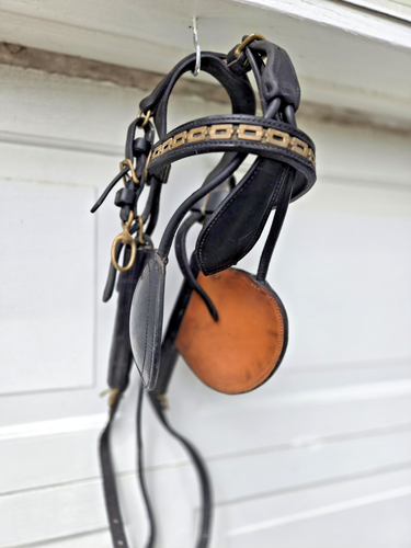 Driving Harness Bridle Brass Trim Vintage As-is. READ - Picture 5 of 15