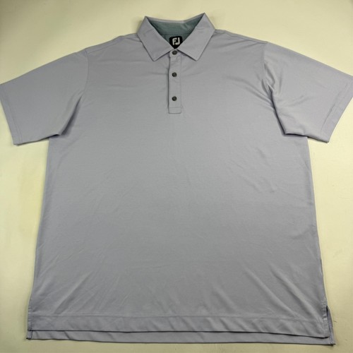 FootJoy Performance Mens 2XL Light Purple Polyester Spandex Golf Polo - Picture 1 of 10