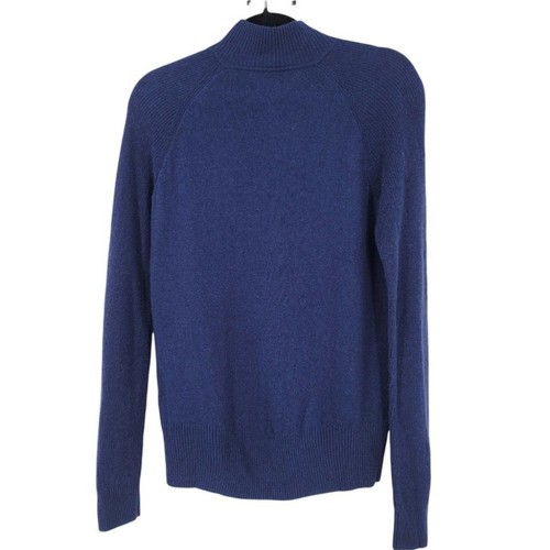 Vineyard Vines Nautical Navy Quarter Zip Cashmere Wool Blend Sweater Size Small - Picture 4 of 4