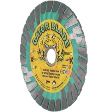 Delta Diamond Gator Blade Supreme 4 1/2 Inch Wavy Core Turbo Diamond Saw Blad...