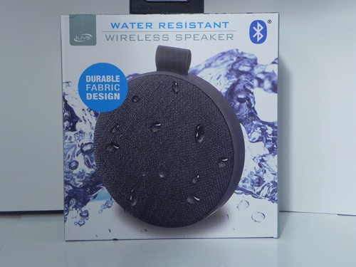 iLive Water Resistant Wireless Speaker Fabric Design ISBW8B Bluetooth IPX4 - Picture 5 of 5