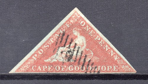 CAPE OF GOOD HOPE- CABO B. ESPERANZA 1853- Nº 1 YVERT- BLUE PAPER - 1d - USED