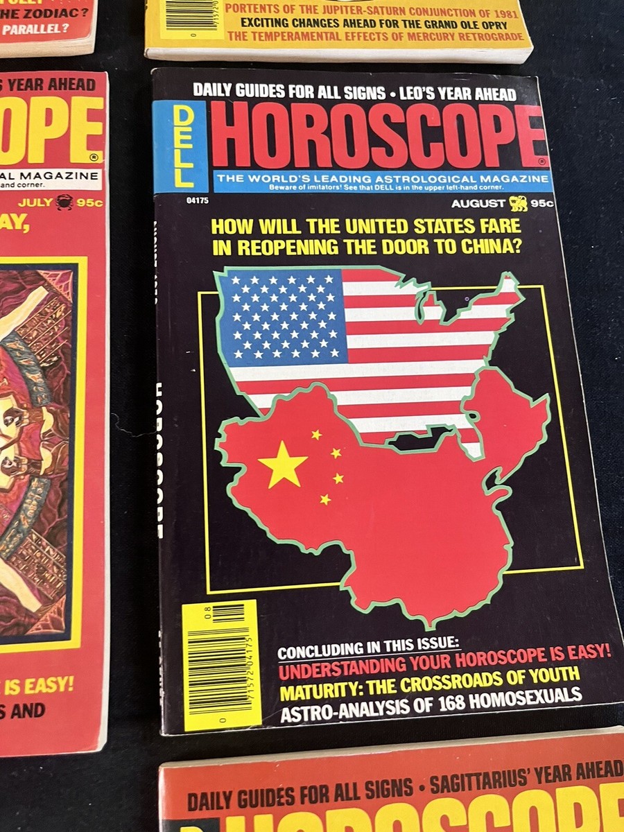 趣味 Dell Horoscope, Penny Publications, 1995 Vintage 1996 Dell Horoscope Astrology Magazines Zodiac Lot
