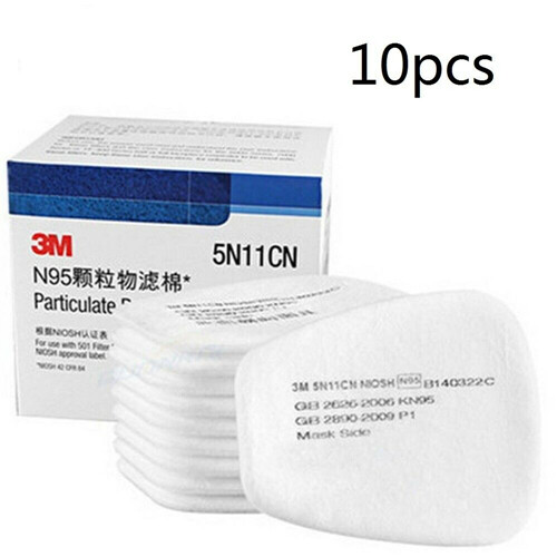 100pcs=10 boxs 5N11 Cotton Filter for 3M 6200 7502 6800 Respirator Fast Ship - Bild 3 von 5