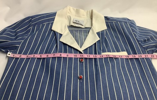 Jez Juanita Ritter Shirt Womens Medium Red White Blue Striped MFC230825/TP1 - Picture 6 of 8
