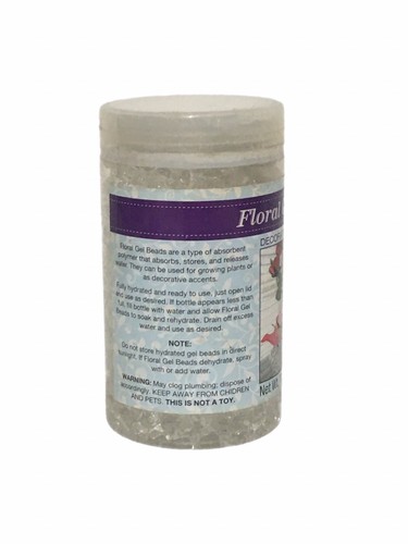 Decorative Accents Floral Hydrated Gel Beads Clear Florist Vase Filler 11.4oz - Picture 3 of 4