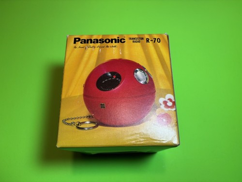 L@@K BRAND NEW Panasonic R-70 Panapet Yellow Transistor Radio Original Box - Picture 4 of 12