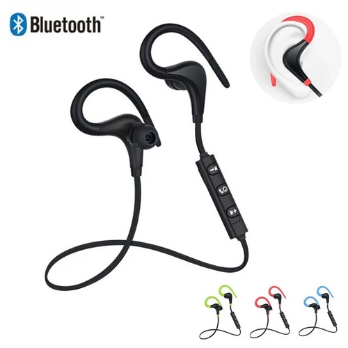 Casque Écouteur Sport Bluetooth Sans Fil Oreillette Stéréo 4.1 Écouteurs Crochet - Photo 9 sur 9