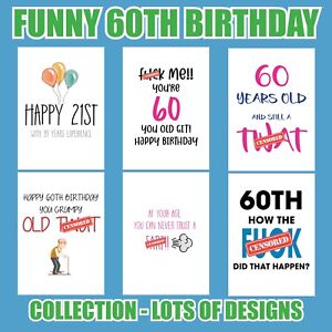 funny birthday cards for 60 year old woman