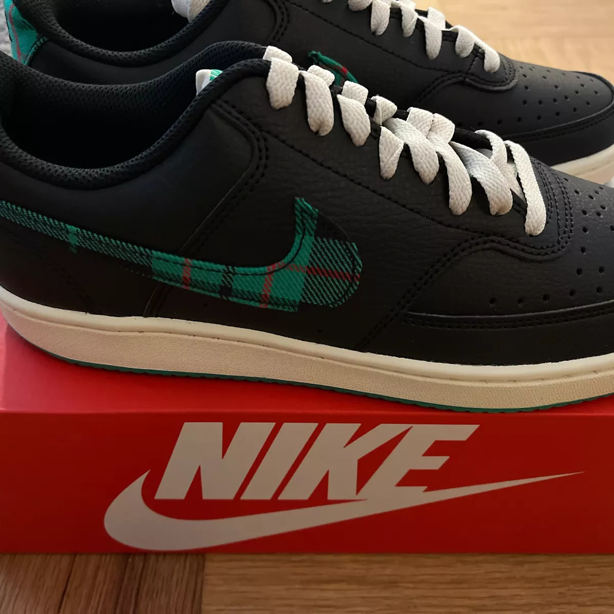Nike Court Vision Low Black Stadium Green FD0321 010 Men s Size