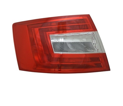 Left Rear Light for Skoda Octavia 2012 2013 2014 2015 2016 2017 VT668L Red White - Picture 2 of 2