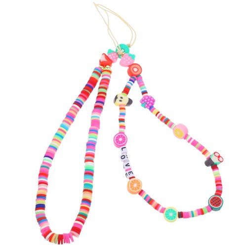 2 Pcs Cell Phone Straps String Hanging Cord Fruit Phone Chain