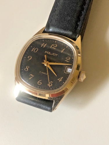 Vintage Poljot Soviet watch manual wind 17 jewels MINT - Picture 1 of 3
