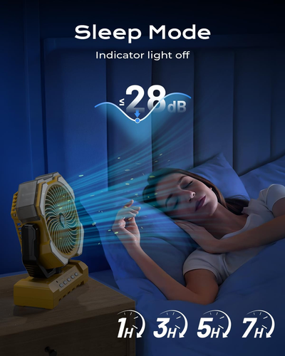Misting Fan Portable with 250ml Water Tank, 12000mAh Rechargeable Cooling Fans f - Picture 5 of 12
