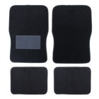 4pcs Universal Car Truck Front and Rear Vinyl Heel Pad Carpet Floor Mats Set