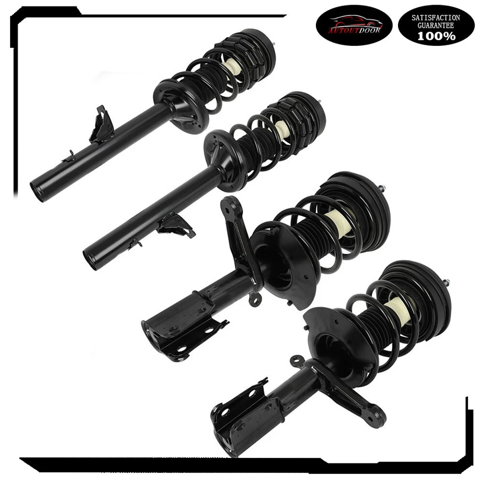 Full Set 4 Complete Struts w/ Springs For 98-04 Chrysler Concorde 98-04 Intrepid - Image 4 of 4