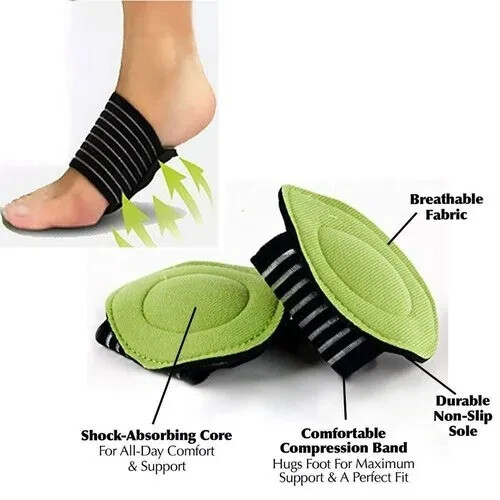 FUSSGEWÖLBESTÜTZE Plantarfasziitis Kissen Hilfe Sturzbögen Ferse Schmerzlinderung - Bild 2 von 4