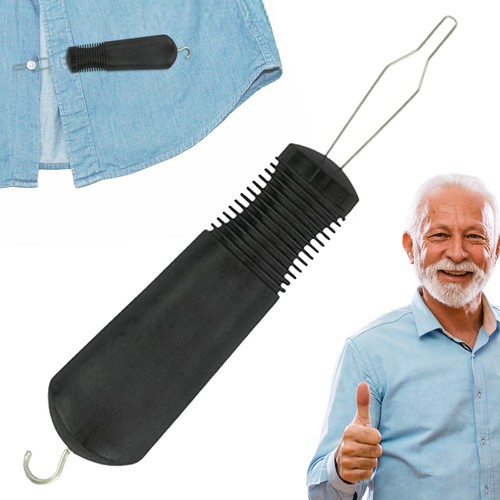 Button Hook and Zipper Pull Helper - Dressing Button Aid Assist Tool for Seniors - Picture 4 of 12