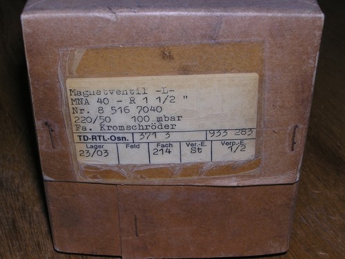 NEW old stock - Kromschröder MNA 40 - R 1 1/2" Gas Valve Magnetic original box - Imagen 10 de 10