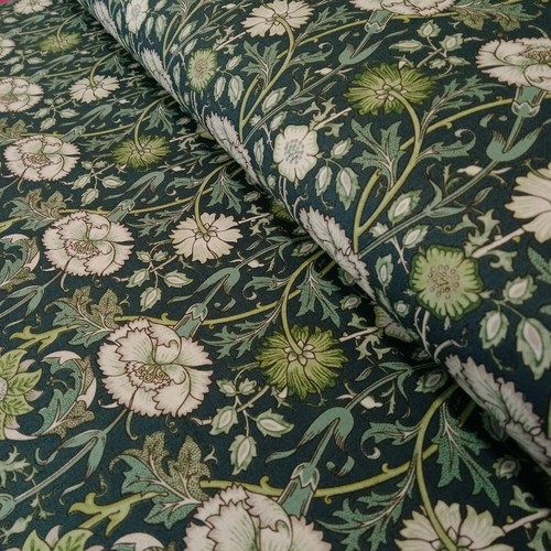 "Tessuto William Morris Thameside Collection largo 110 cm, per quarto grasso 18x22" - Foto 49 di 90
