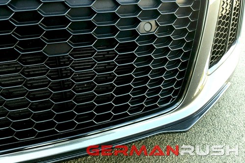 AUDI R8 2017-18 CARBON FIBER GERMAN RUSH FACTORY FRONT SPLITTER - Picture 4 of 5