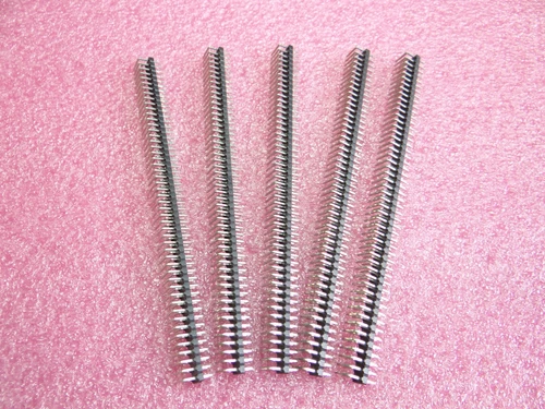 5 x 2x50pol. Stiftleiste, gewinkelt, RM2,54 gewinkelt 90° zweireihig , Arduino