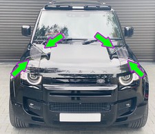 GENUINE LAND ROVER DEFENDER L663 2020 BONNET GLOSS BLACK CHEQUER TRIM PANELS