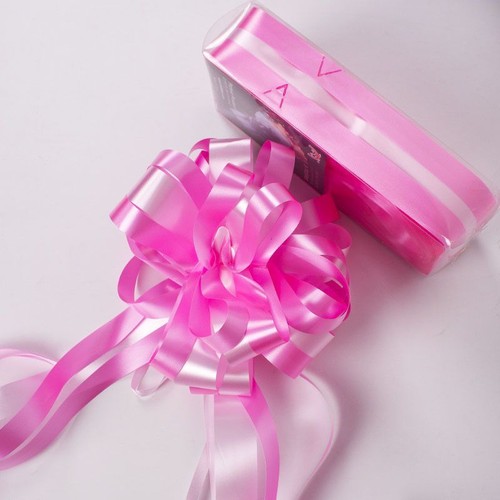 3 STCK. GROSSE ZUGSCHLEIFE Schnur Geschenk Urlaub Verpackung Hochzeit Party Gastgeschenk Kirchenbank Satinband - Bild 22 von 32
